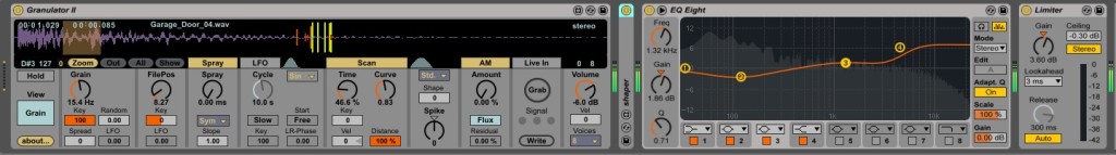 Il tool di Max for Live Granulator II
