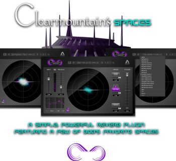 Apogee bob Clearmountain's Spaces plug-in audio mix reverb riverbero virtual daw software audiofader