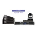 QSC Microsoft Teams exhibo live audio video audiofader azienda rooms
