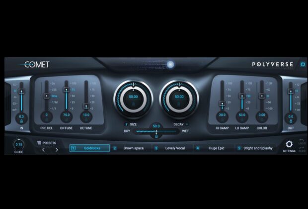 Polyverse Comet riverbero plug-in audio software mixing leonardo curiale test recensione review audiofader