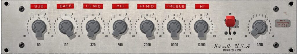 Universal Audio Hitsville EQ collection plug-in audio software audiofader midiware test andrea scansani review recensione